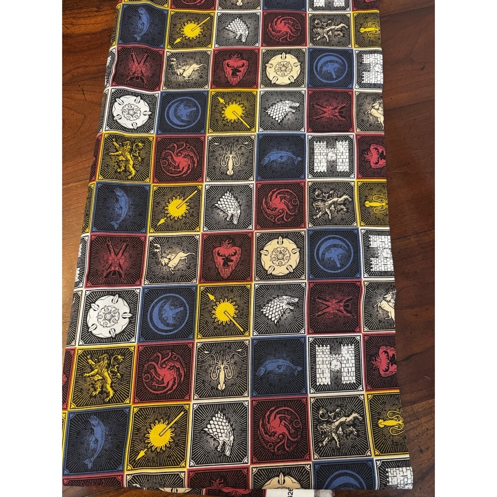 Game of Thrones House Sigils Cotton Fabric by Springs Creative 2.75 Yd (44"W)